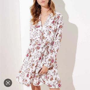 Loft paisley ruffle hem dress size XL